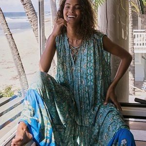 Free people boho maxi dress XS NWT